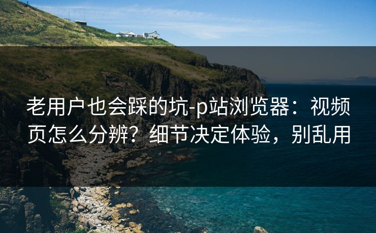 老用户也会踩的坑-p站浏览器:视频页怎么分辨?细节决定体验,别乱用 老用户也会踩的坑-p站浏览器:视频页怎么分辨?细节决定体验,别乱用