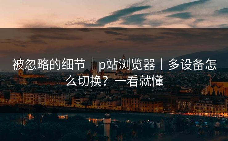 被忽略的细节|p站浏览器|多设备怎么切换?一看就懂 被忽略的细节|p站浏览器|多设备怎么切换?一看就懂