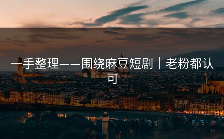 一手整理——围绕麻豆短剧｜老粉都认可